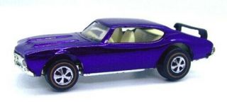 1971 Hot Wheels Redline Olds 442 Spectraflame Purple Oldsmobile