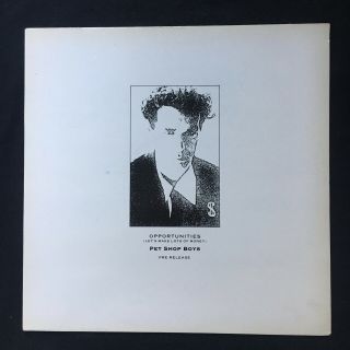 Pet Shop Boys Opportunities Promo Pre - Release Parlophone 1985 Vinyl 12” Ex
