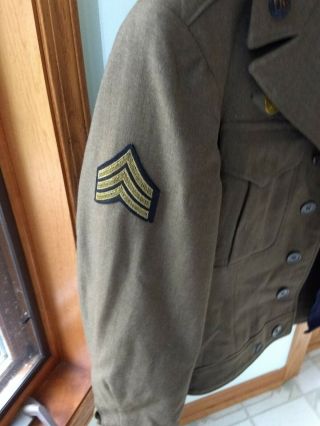 RARE WWII 15TH US ARMY MILITARY POLICE MP SERGEANT UNIFORM WITH PANTS 3