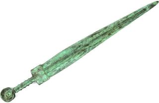 Rare Ancient Luristan King Size Bronze Battle Sword Neolithic Bronze Age 1000 ВС