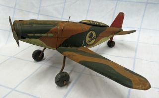 Vintage Marx Tin Air Sea Power Bombing Bomber Airplane Only