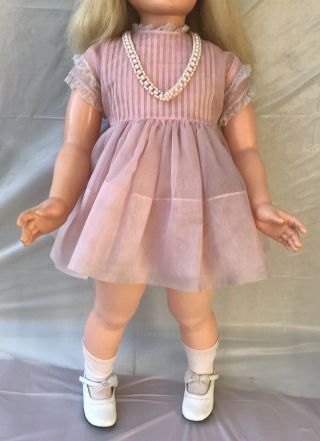 Vintage Horsman 1959 Playpal Doll Large 35” Blonde Princess Peggy? 2