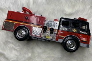 Tonka Fire Rescue Truck 2011 Hasbro 17 " Lights Sound Vehicle Toy