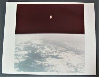 Nasa Space Shuttle Photo " Kodak Paper " First Untethered Spacewalk