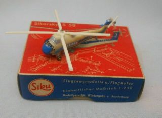 Vintage Siku Made In Germany F14a Sikorsky S 58 Helicopter Sabina
