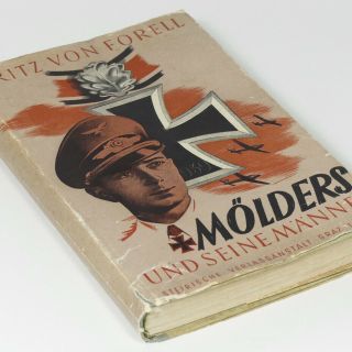 Werner Molders Luftwaffe Fighter Ace Biography Book W/79 B&w Photos Pictures Ww2