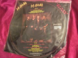Def Leppard Picture Disc Record - Let’s Get Rocked
