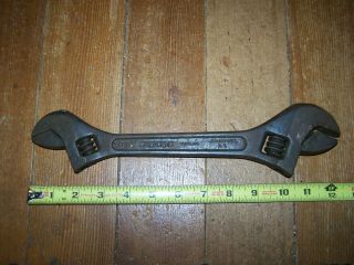 Vintage Crescent 10 - 12” Double Headed Adjustable Wrench