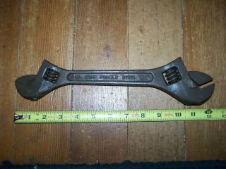 Vintage Crescent 10 - 12” Double Headed Adjustable Wrench 2