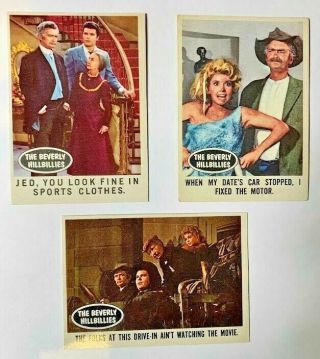 3 - 1963 Topps The Beverly Hillbillies Cards 