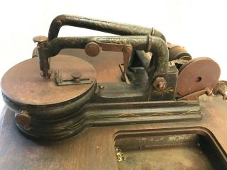 Rare Antique Florence Sewing Machine Head W Table Top Patent Date 1850
