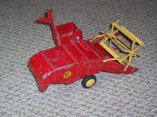Vintage Farm Tractor Toy Massey Harris Clipper Combine 3