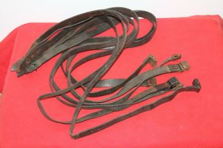 Wwii German Brown Leather Rifle Strap / Sling For Mauser K98