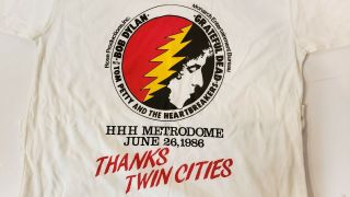 Vintage Bob Dylan Grateful Dead Tom Petty Tour T Shirt