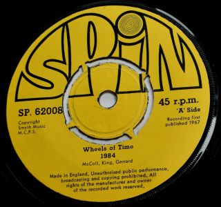 Wheels Of Time - 1984 - Uk Vinyl 7” - 60s Private Press Psych Mod Garage - 1967 - Hear