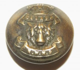 Victorian Crown Boer War NWMP North West Mounted Police large button badge 2