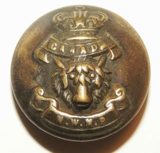Victorian Crown Boer War NWMP North West Mounted Police large button badge 3
