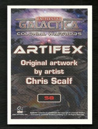 Battlestar Galactica Colonial Warriors ArtiFEX Cards by Chris Scalf S8 2