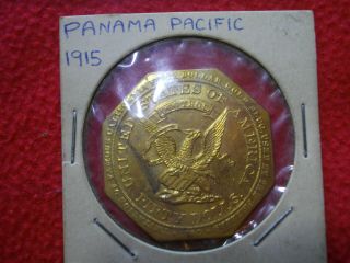 1915 Vtg Ppie $50 Slug So Called Dollar Hk424 C.  G.  Brinker S.  F.  San Francisco
