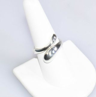 Tiffany & Co Elsa Peretti Teardrop Sterling Silver Band Ring Size 7.  75