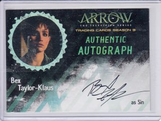 Arrow Bex Taylor Klaus As Sin Autograph Card