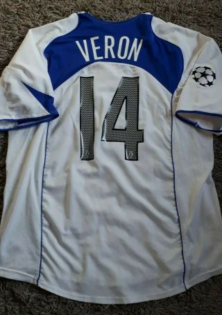Veron Inter Milan Away Football Shirt 2005/2006 Champions League Jersey Vintage