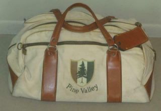 Vintage Pine Valley Golf Club Clementine Nj Canvas Carry - On Bag