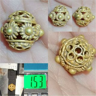Ancient Roman Wonderful Unique High Carat Gold Lovely Bead 24