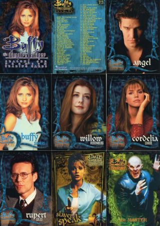 Buffy Tvs - Season 1 - Complete Base Set - 72 Card Set - Nrmt