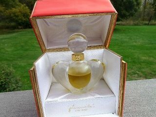 Vintage Lalique Heart Shaped Perfume Bottle Nina Ricci Farouche Factice W/box