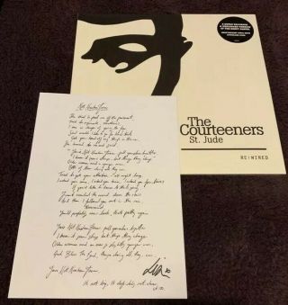The Courteeners St Jude Re - Wired Gatefold Vinyl Lp &,  Signed Lyrics