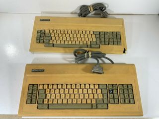 Two (2) Vintage Memorex Db - 25 Computer Keyboards Terminal Rare