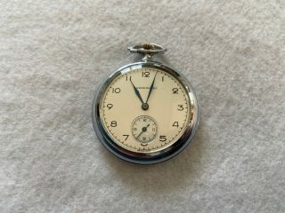 Swiss Made Langendorf Mechanical Wind Up Vintage Pocket Watch