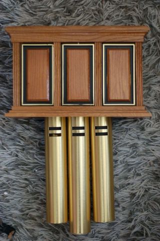 Vintage Nutone 3 Brass Chime 4/8 Note Mid - Century Modern Doorbell La58