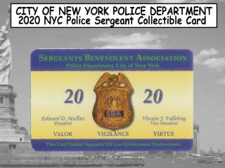 3x 2020 Nyc Police Sergant 