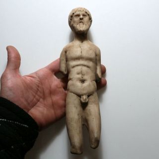 Extremely Rare - Huge Roman Marble Male Statue Circa 100 - 400 Ad