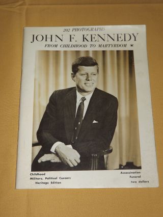 Vintage 1963 John F Kennedy Jfk Assassination Funeral Booklet