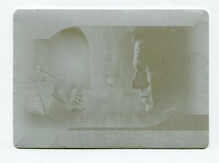 2019 Cryptozoic Czx Heroes & Villains Yellow Printing Plate