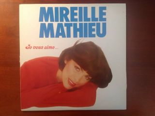 Mireille Mathieu Je Vous Aime Vinyl Lp Ex