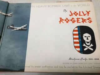 The Jolly Rogers WW2 Heavy Bomber Unit History Book 1944 HC Photos 2