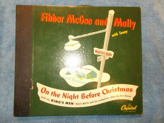 Fibber Mcgee & Molly 78 Album Capitol Cc20 E Cond On The Night Before Christmas
