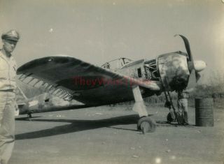 Wwii Photos - Captured Japanese Nakajima Ki - 43 Hayabusa Fighter Plane - 2