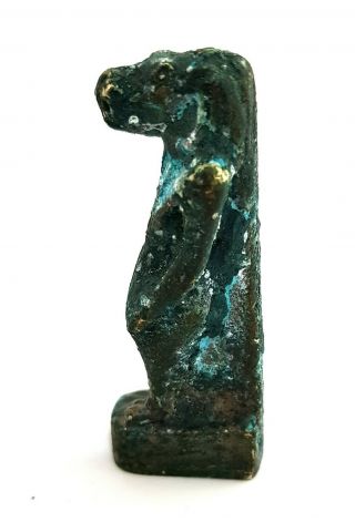 Bronze Taweret Statue Egyptian Antique Amulet Blue Nile Figurine Ancient Art 2