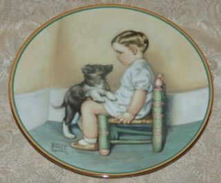 Vintage Bessie Pease Gutmann Sympathy Plate Child 