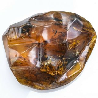 Vintage Large Natural Baltic Amber 124.  8 Grams 4.  5 X 4.  0 Inches