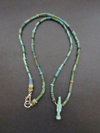 NILE Ancient Egyptian Isis Amulet Mummy Bead Necklace ca 600 BC 2