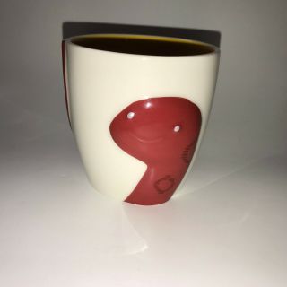 Starbucks Year Of The Snake Coffee Cup Mug Red Snake Tail Handle Rare 2012