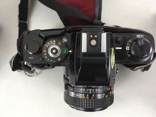 Vtg 80s Minolta X - 700 35mm SLR MPS Camera MD 50mm 1:2 Lens Japan Bundle 3