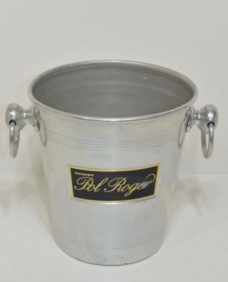 Vintage French Champagne Ice Bucket Pol Roger Made In France