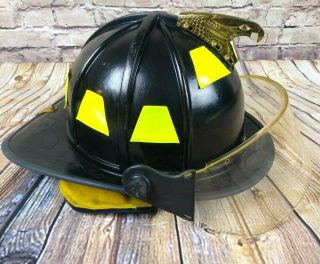 Morning Pride Fire Helmet W/ Face Shield Department Display Helmet 1996 Made Usa